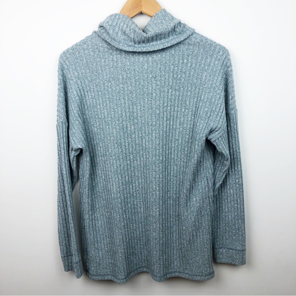 Isabel Maternity by Ingrid & Isabel Blue Ribbed Sweater - Picture 6 of 7